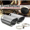 Riloer Car Exhaust Tail Pipes Rear Muffler Tip Tail End