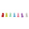 100 Pcs Plastic Clip Colorful Clear Clothespins Photos Crafts Memos