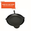 IMUSA 12in Cast Iron Preseasoned Skillet with Helper Handle