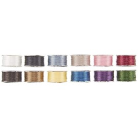 TOHO Bead Stitch Dedicated Thread Set One・G - PT-1001 12 Colors Included, Approx. 16.9 ft (46 m) Roll
