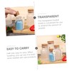 BIUDECO Bath Salt Bottle Set 10pcs Plastic Containers Cork Stoppers