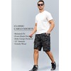 MRTOGENT Men's Cargo Shorts with Multi-Pockets | Elastic Waist Cotton