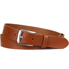 Frentree Leather Belt Made in Germany, Belt for Men and Women, 3 cm Wide, Various Colours, brown
