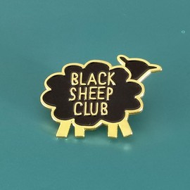 Black Sheep Club Enamel Pin Big Metal Badge Brooch Jewelry Accessory Men gift