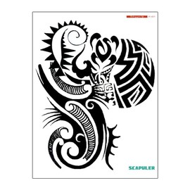Arm Tattoo Shoulder Tattoo Tribal Tattoo Temporary Upper Arm Tattoo for Left Shoulder PC-017