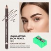 6Pcs Eyebrow Pencils for Women Wooden Hard-Core Eyebrow and Eyeliner