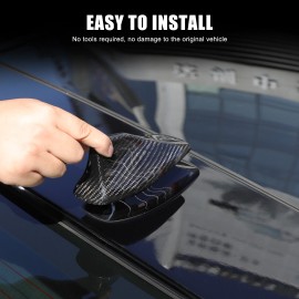 necar2020 Dry Carbon Roof Shark Fin Antenna Cover Protection Cap For Jaguar F Type 2013-24