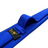 S&W SHLAX&WING Neckties Set Solid Blue Navy for Suit Ties