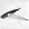 Outanaya 2Pcs Foldable Stainless Steel Beard Razor Lightweight Manual Shaver