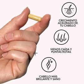 HAIRtamin Biotina sin gluten, 30 cápsulas vegetarianas Para un cabello más fuerte, más largo y más grueso
