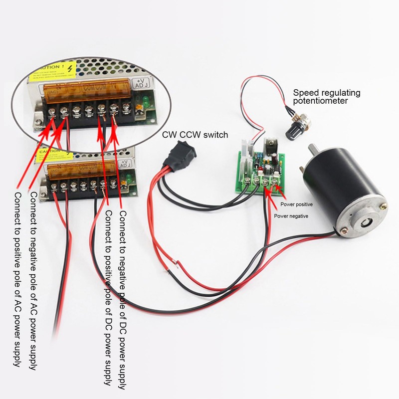 DC Motor 12V 3500RPM Permanent Magnet High Speed Electric Motor