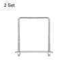 sourcing map Square U-Bolts, 2 Sets 82mm(3.23") Inner Width 110mm
