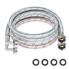 Premium Stainless Steel Washing Machine Hoses With 90 Degree Elbow