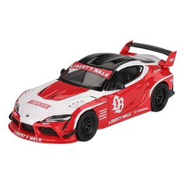 Sunrich MGT01103-L MINI GT 1/64 LBWORKS GR Supra Red/White (Left Handle) Finished Product