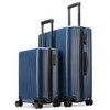 Miami CarryOn Ocean 2-Piece Polycarbonate Luggage Set, Lightweight PC Shell,