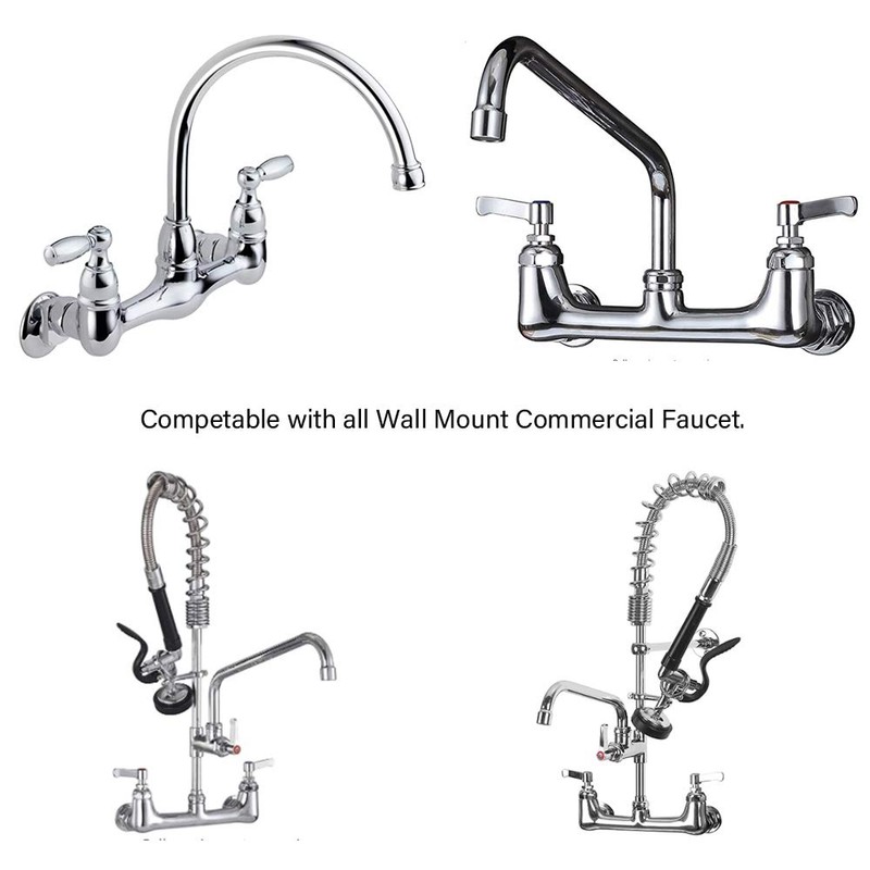 KWODE Commercial Wall Mount Faucet Installation Kit, Wall Mount Kitchen