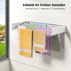 ZMBESUP Laundry Drying Rack Collapsible, Wall Mounted, Clothes Drying Rack,