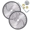 FJCSWJ 2 Pack 10" x80T Carbide Tip Brush Cutter Blades