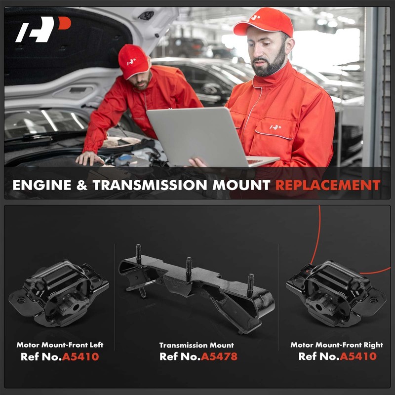 A-Premium 3PCS Engine Motor Mount and Transmission Mount Kit Compatible