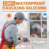 WELLUCK Grey Silicone Caulk, 100% Waterproof Silicone Sealant Adhesive Caulking,for