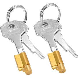 2 Packs Newly Upgraded Brass Keyhole Locks Mortise Lock with Key