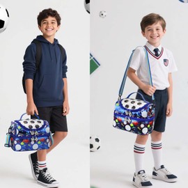 RHCPFOVR Kids Lunch Bag - Double Decker Cooler Insulated Lunch Box for Boys Girls Washable Lunch Bag and Reusable Toddler Lunchbox for School and Daycare