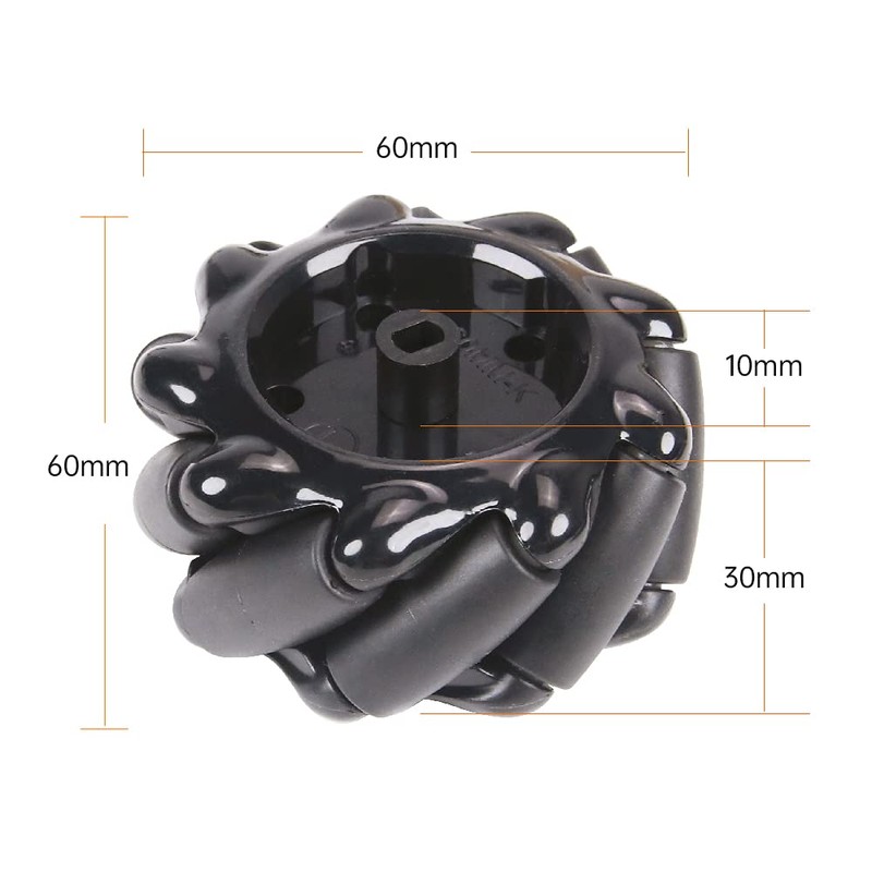 LewanSoul Mecanum Robot Chassis Car Kit with 360° Omnidirectional Wheel,