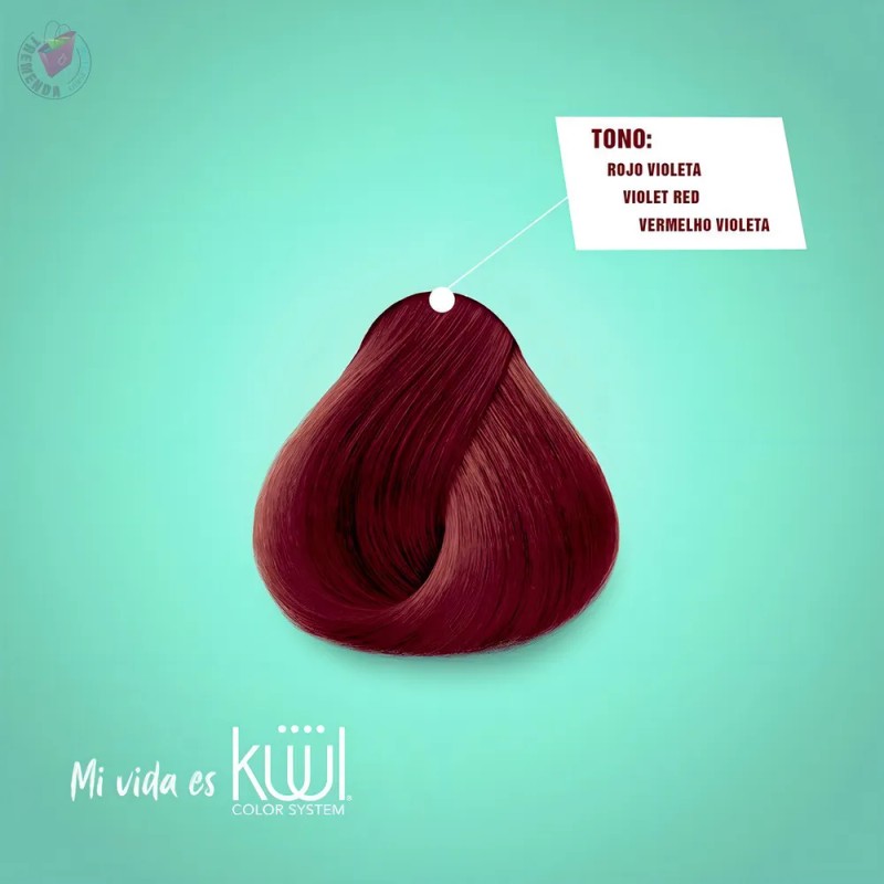 Tinte para el cabello Kuul Color Reflects Rojo Violeta 90ml