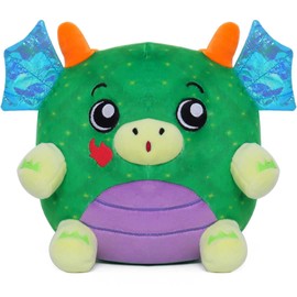 Dream Beams - Cute, cuddly plush toy, glow in the dark, washable, from 0 years (18 cm, Draco (Dragon)