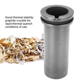 CYSFETENA 3 kg Graphite Crucible for Melting Furnace, High Purity Graphite Crucible for Melting Gold, Silver and Precious Metals, Graphite Casting Mould for Jewellery Making and Metal Casting