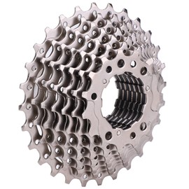 Qiilu 8/9/10/11 Speed 11-28T Road Bike Freewheel Cassette Sprocket - Durable, Lightweight, Shift Replacement Accessory Performance Improvement (9S -28T)