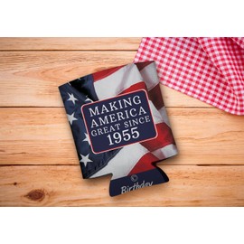 70th Birthday Party Adult Favors Making America Great Since 1955 48-pack Can Coolers Coolies
