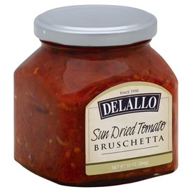 DeLallo Sun-Dried Tomato Bruschetta, 10-Ounce Jars (Pack of 6)