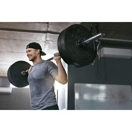 GW Tech Barbell Clamps 2 inch, Heavy Duty Exercise Collars 2" Quick Release Pair of Locking Pro Olympic Weight Bar Plate Locks Collar Clips Weightlifting Fitness Training - White w/Black