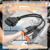 Clmlifebare 2-in-1 OBD2 Adapter Cable for 4pin+6pin Motorcycle Diagnostic Tool