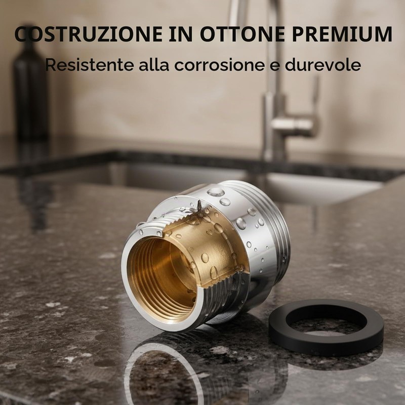 WestCH 16 pezzi Adattatore per Rubinetto in Metallo, Connettore per
