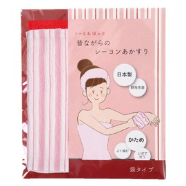 Cool & Hot Traditional Rayon Scrubbing Cloth, Made in Japan (Made in Gunma Prefecture), Bag Type