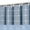 MitoVilla Boho Small Stall Shower Curtain 36 x 72, Blue