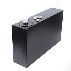 LIYUANJUN 17 Gallon Street Aluminum Fuel Cell Tank, 65L Street Rod Fuel Cell Tank for Street Rods / Street / Jeeps / Boats Built in Fuel Sending Unit with Cap Tank Measures 30"LX17"WX7"H