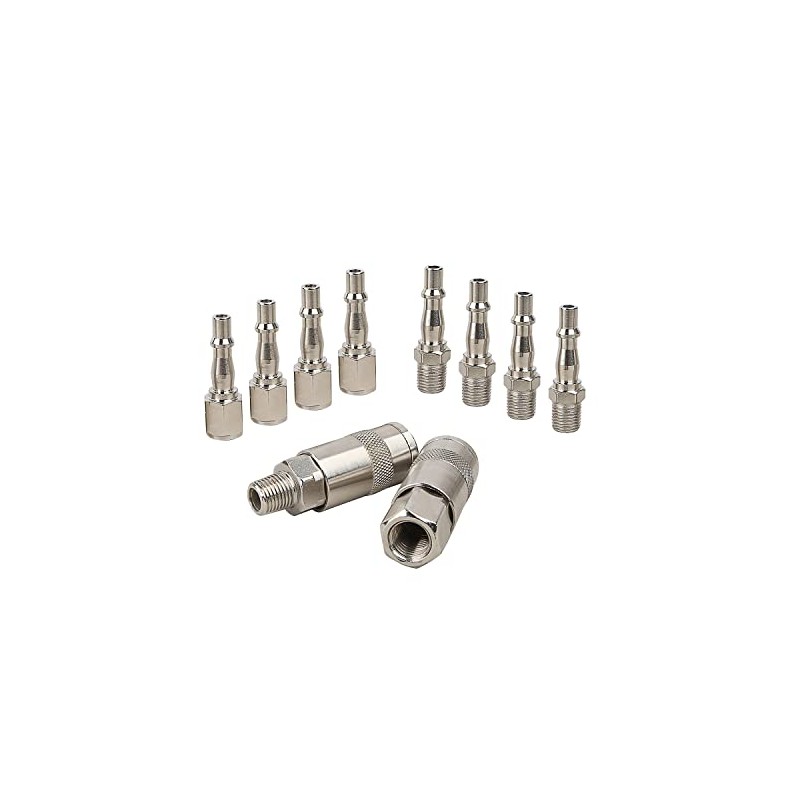 ORAZIO 10PCs 1/4" BSP Air Line Compressor Hose Quick Coupler