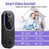 Orbitell Wireless Wi-Fi Video Doorbell Camera with Two Way Audio,