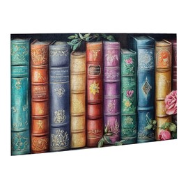 Vextrovia Book and Flower Puzzle, Retro Aesthetic Puzzle Art, Vintage Bookshelf Puzzles for Adults 500 Pieces, Puzzles for Adults 500 Pieces, Difficult Challenging Hard Puzzle for Book Lovers