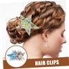 SAFIGLE 4pcs Christmas Star Hair Clips Decorative Barrettes for Women
