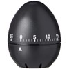 Chef Aid 60 Minute Egg Shaped Timer, In a Black
