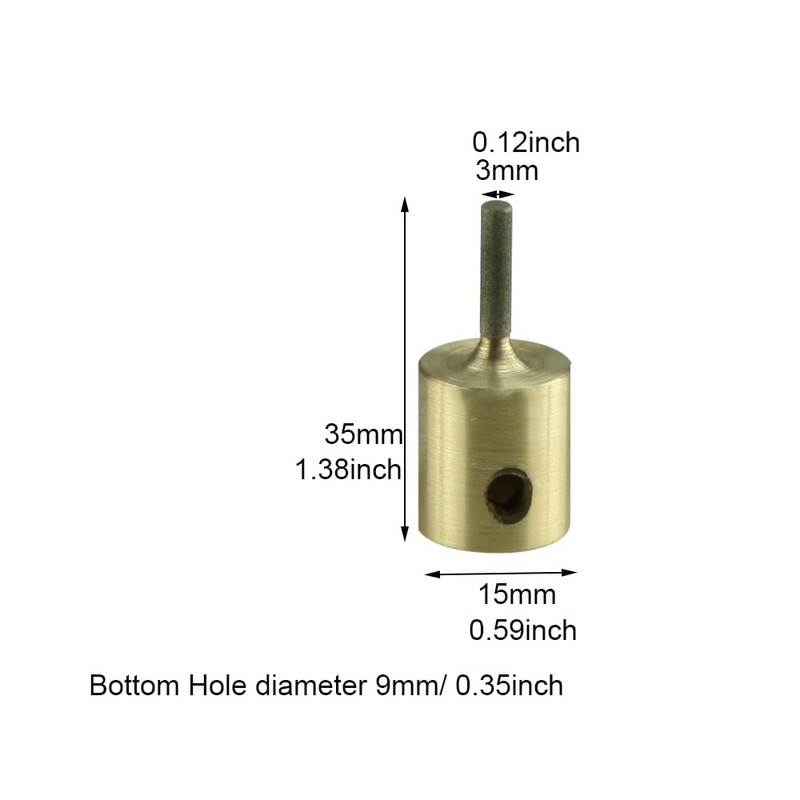 Stained Glass Grinder Bits 1/8" Diamond Grinding bits for Polishing,