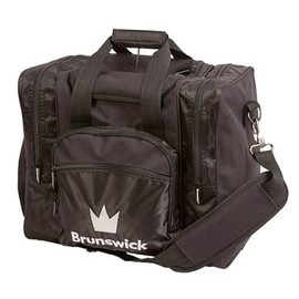 Brunswick Edge Single Tote Bowling Bag, Black