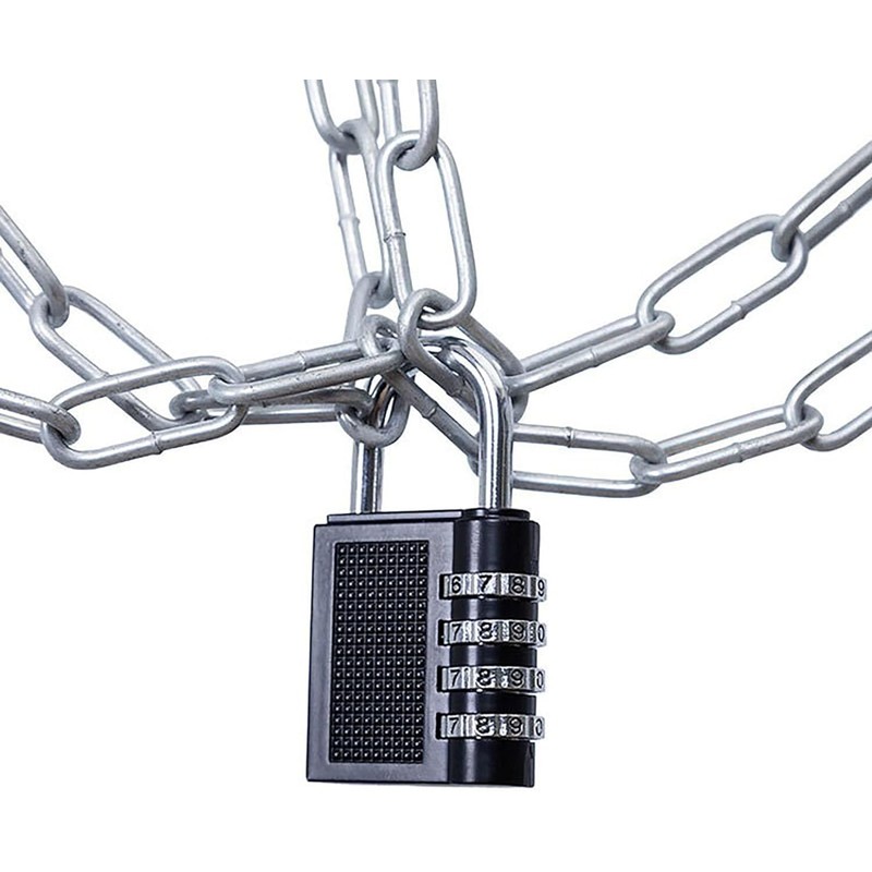Combination Lock 4 Digit Padlock Zinc Alloy with Combination Code