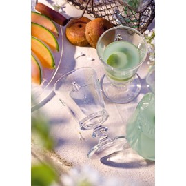 La Rochere Fine French Glassware Embossed with the iconic Napoleon Bee Design, 9-ounce Wine Glass, Set of 6.