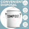 EPICA Countertop Compost Bin Kitchen | 1.3 Gallon | Odorless