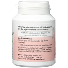 Avitale Soy Isoflavon Capsules 60 mg + E, 120 Pieces, 1er Pack (1 x 59.5 grams)